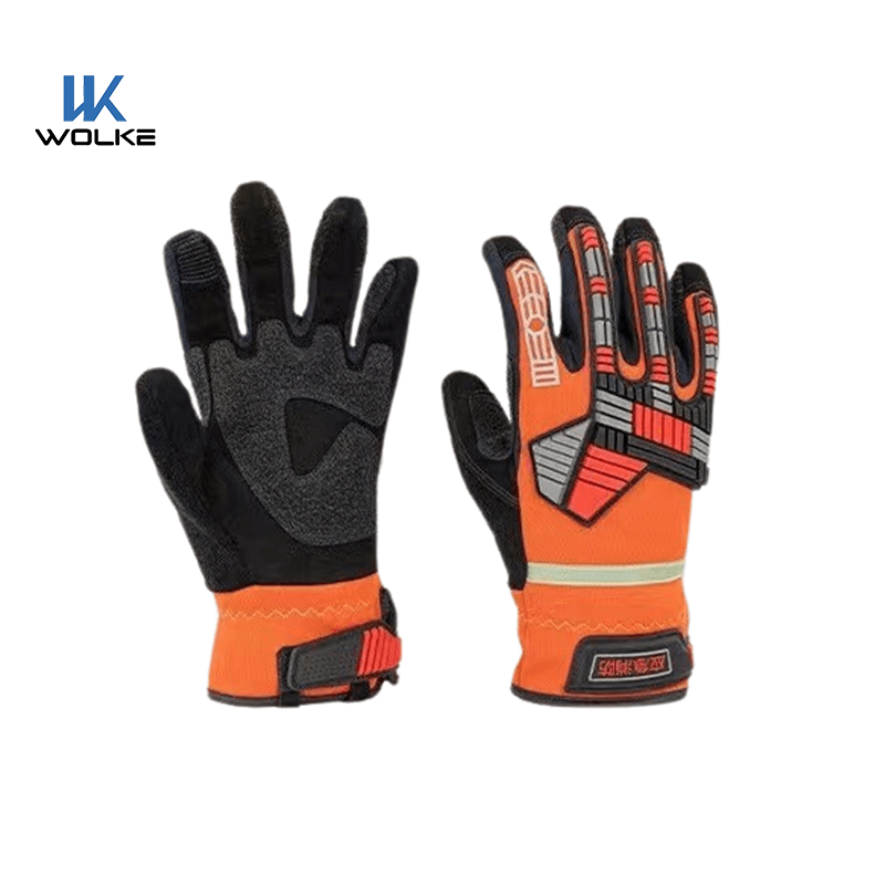  Emergency Rescue Reflective Safety Leather Glove