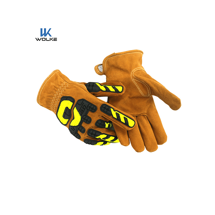 TPR Safety Work Gloves- Pigskin Leather 