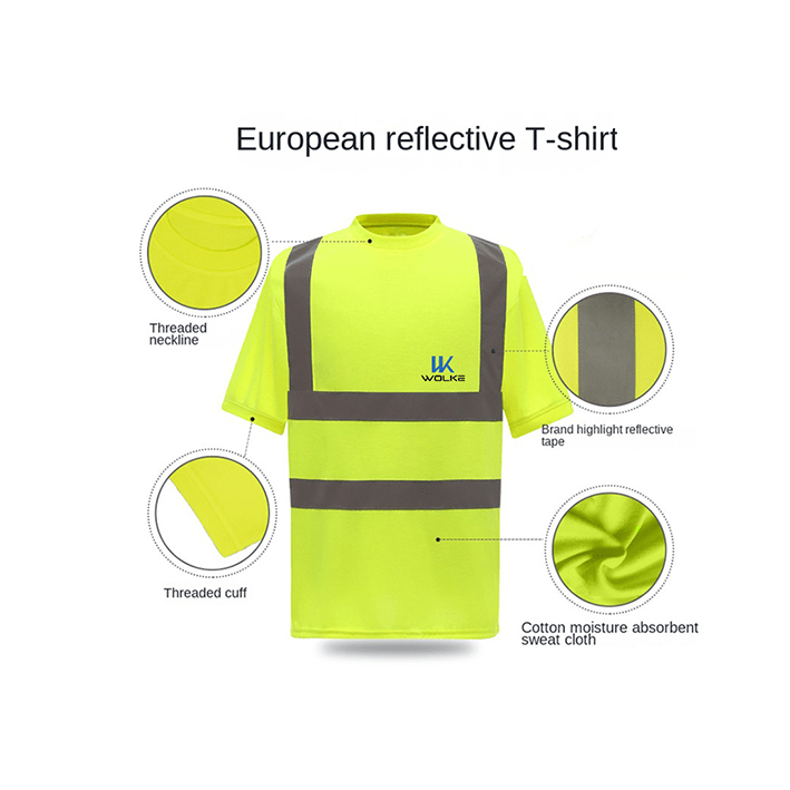 Hi Vis Adult Reflective Safety Short Sleeve