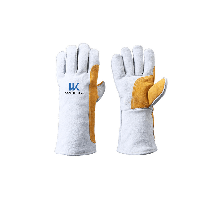 Breathable & Durable Gauntlet Welding  Work Gloves-Cowhide