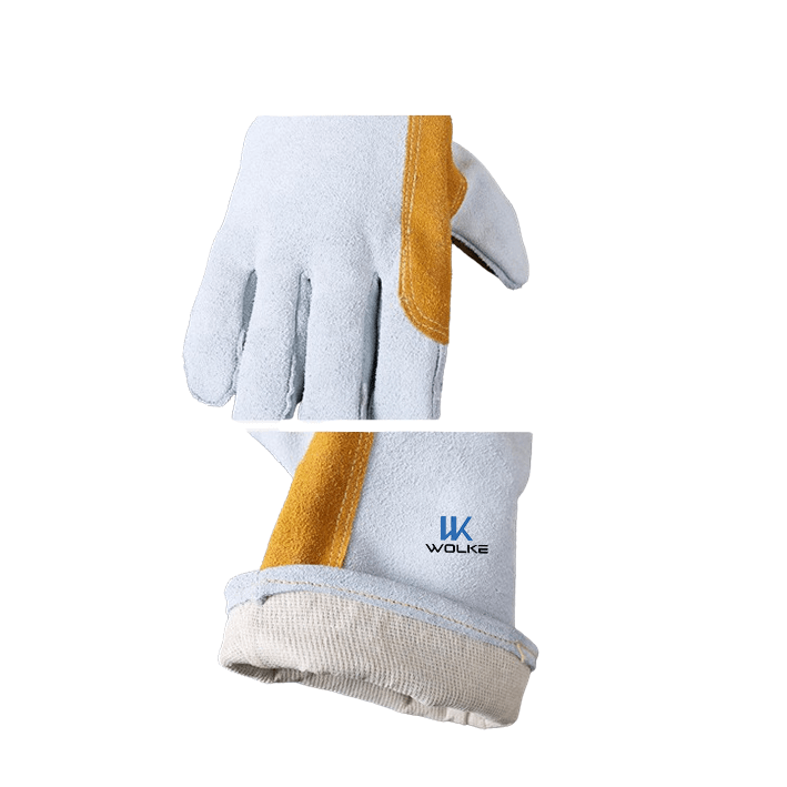 Breathable & Durable Gauntlet Welding  Work Gloves-Cowhide