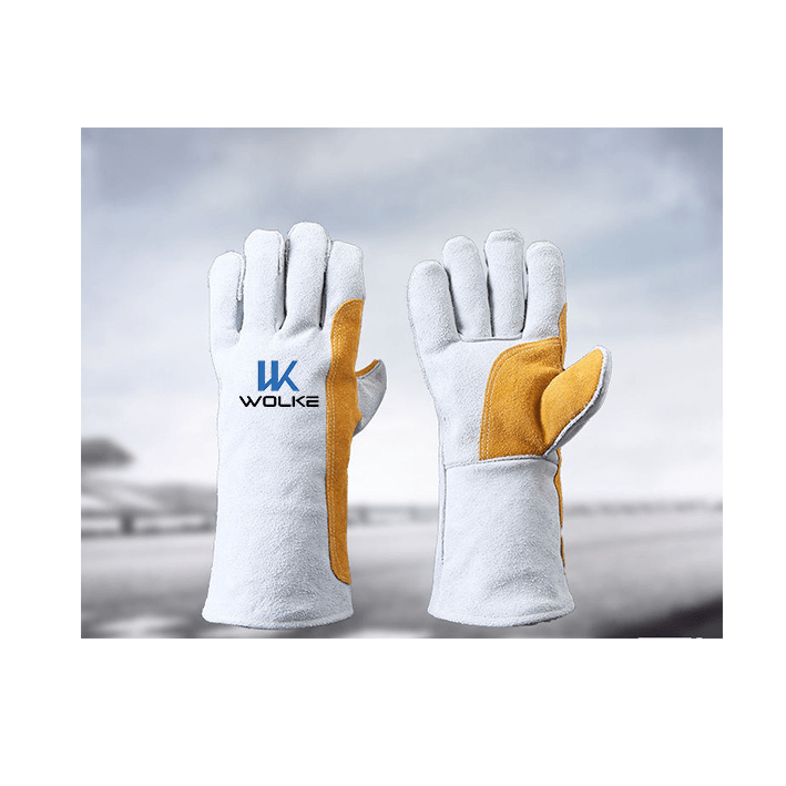 Breathable & Durable Gauntlet Welding  Work Gloves-Cowhide