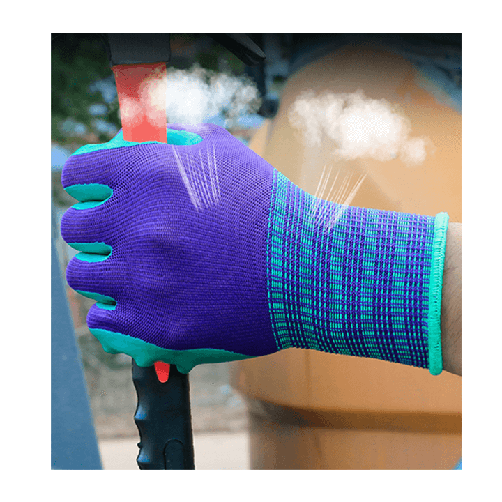 Anti-Static NBR Polyester Nitrile Coated Safety Work Gloves for Labor Protection