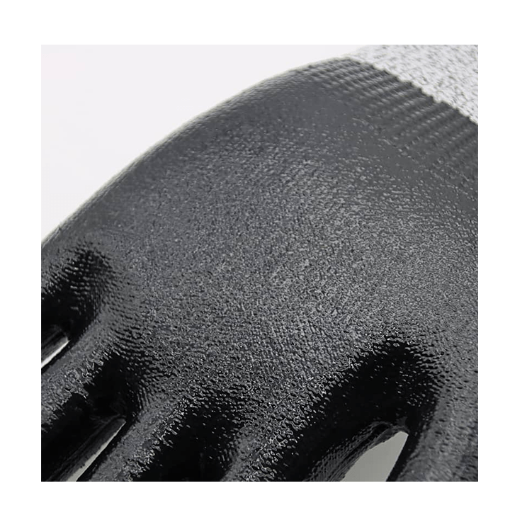 HPPE PU Liner Palm-Coated Cut-Resistant Plastic Gloves