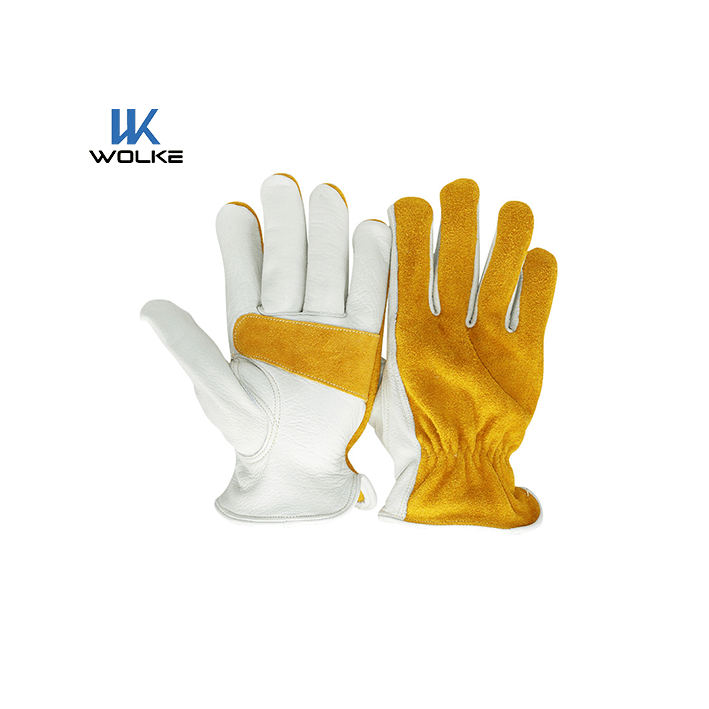 Heavy-duty Durable Cowhide Leather Work Gloves