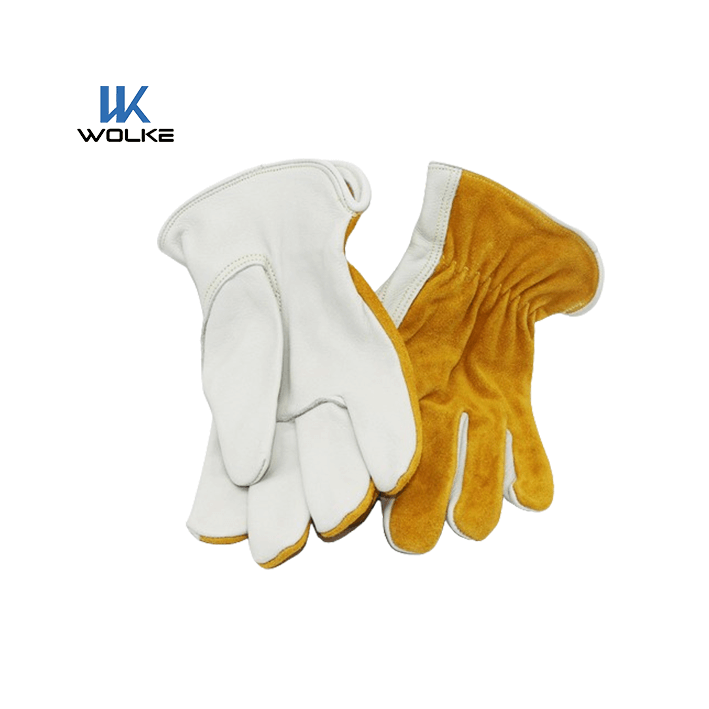 Heavy-duty Durable Cowhide Leather Work Gloves