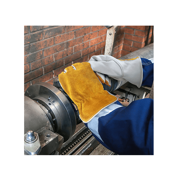 Heavy-duty Durable Cowhide Leather Work Gloves