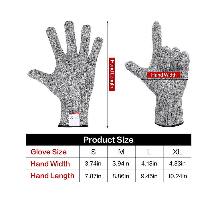 Premium  Level 5  Food-Grade Cut-Resistant Safety Gloves 