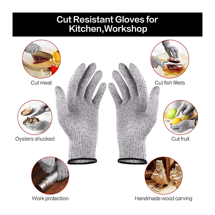 Premium  Level 5  Food-Grade Cut-Resistant Safety Gloves 