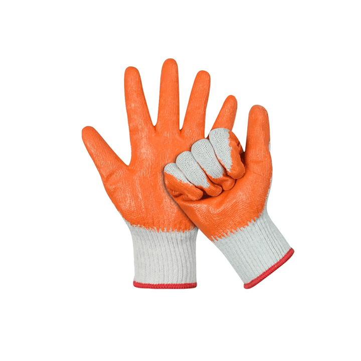 Wholesale custom Industrial Latex Coated Cotton Work Safety Gloves