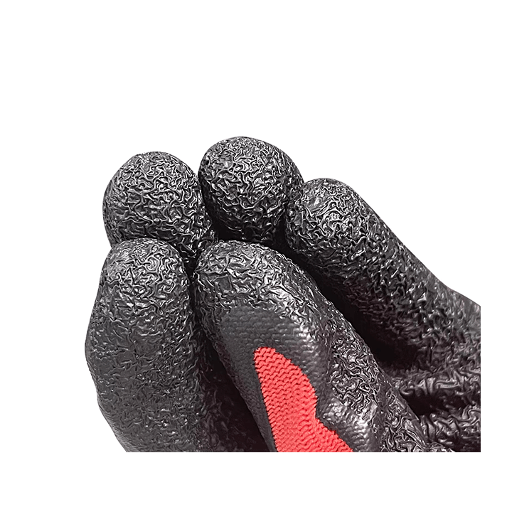Customize Thirteen-needle craft Anti-slip wrinkles Liner Dipped Latex Coated Crinkle Work Glove