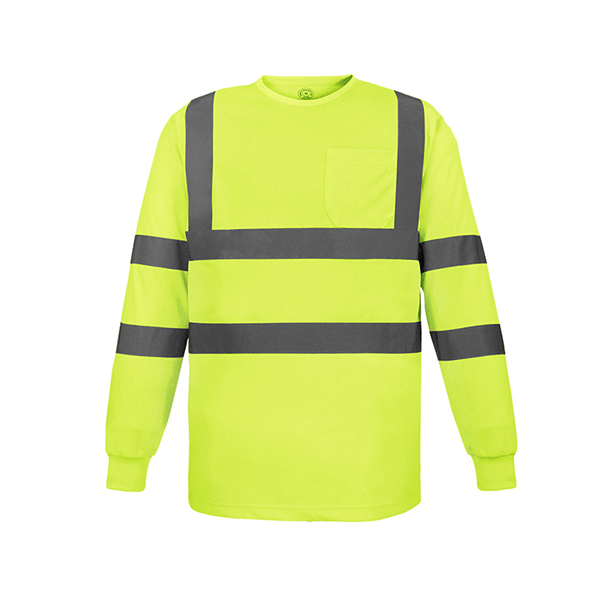 130G 100% Polyester Mesh Hi-vis Reflective Long-sleeve  Construction Night  Safety Work  Shirts