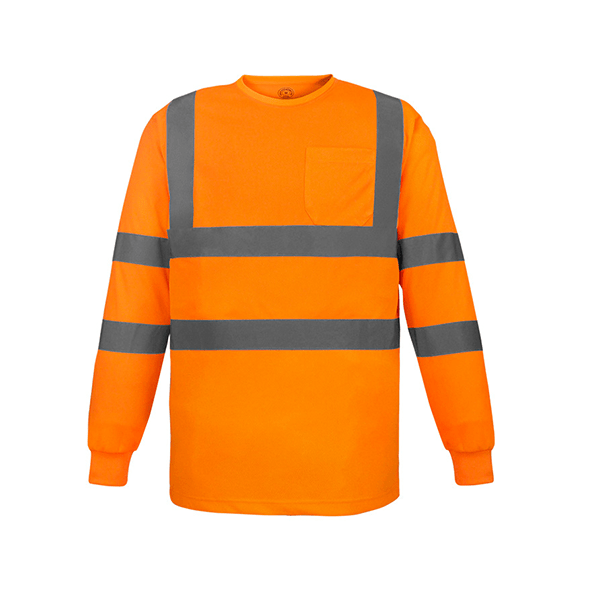 130G 100% Polyester Mesh Hi-vis Reflective Long-sleeve  Construction Night  Safety Work  Shirts