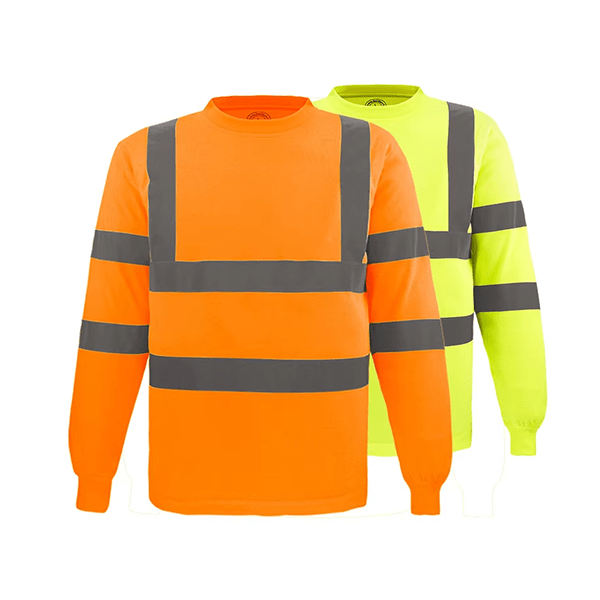 130G 100% Polyester Mesh Hi-vis Reflective Long-sleeve  Construction Night  Safety Work  Shirts