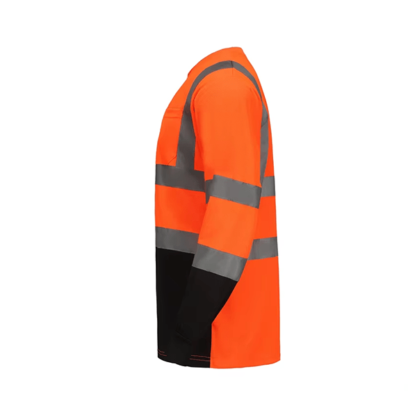 130G 100% Polyester Mesh Hi-vis Reflective Long-sleeve  Construction Night  Safety Work  Shirts