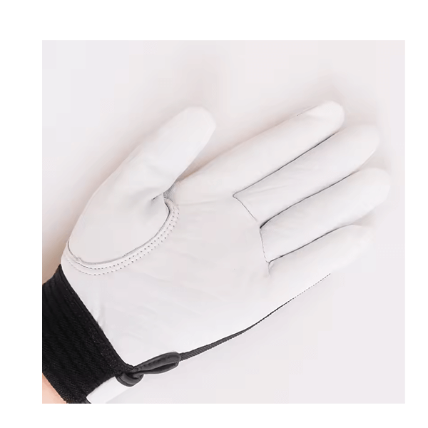 White Thorn-proof Sheepskin Leather Gloves for Construction Gardening Women Men Work Gloves