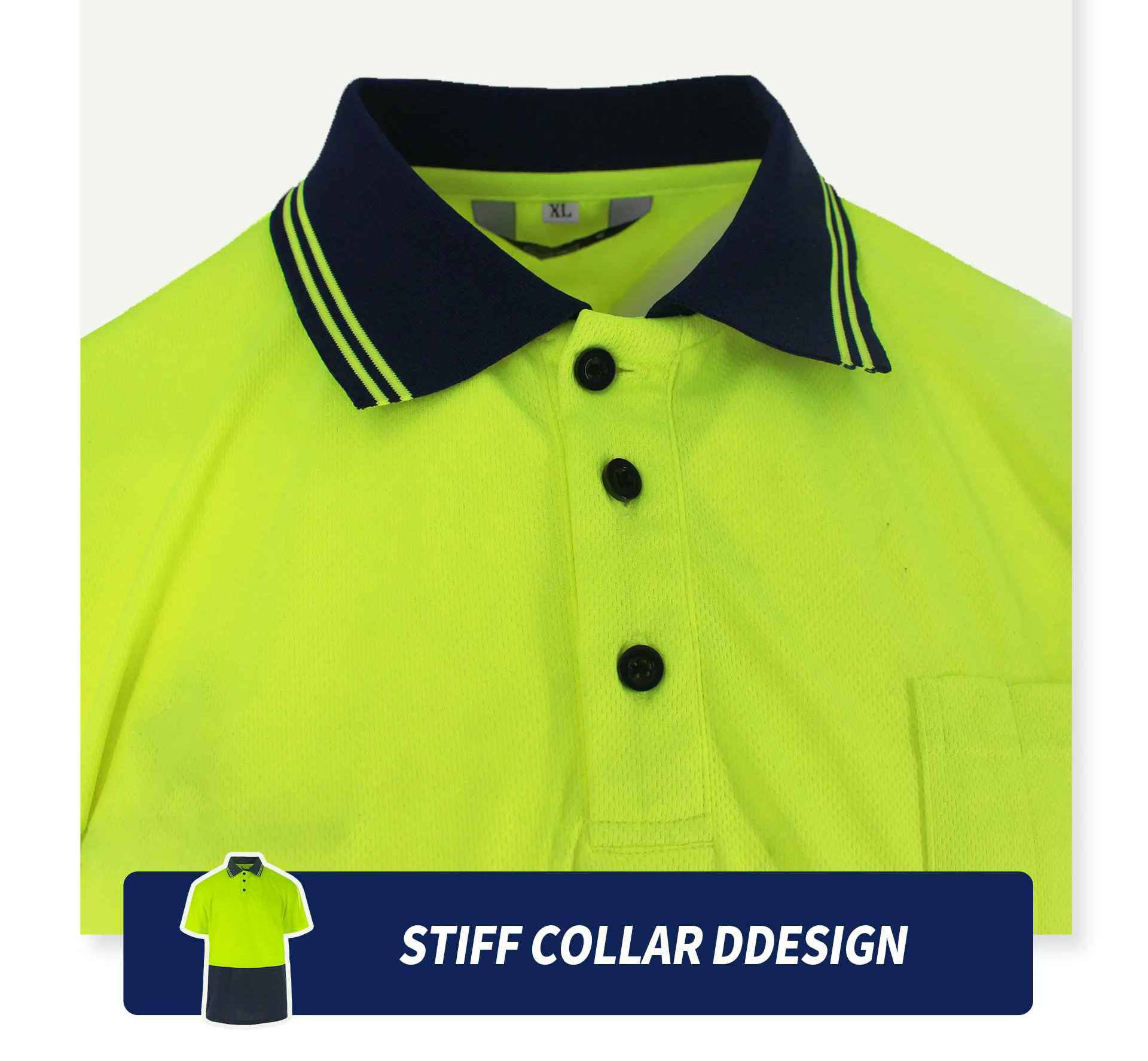Breathable mesh polyester hi vis reflective safety polo shirt for maintenance electrician WG24-6213 Breathable mesh polyester hi vis reflective safety polo shirt for maintenance electrician WG24-6213