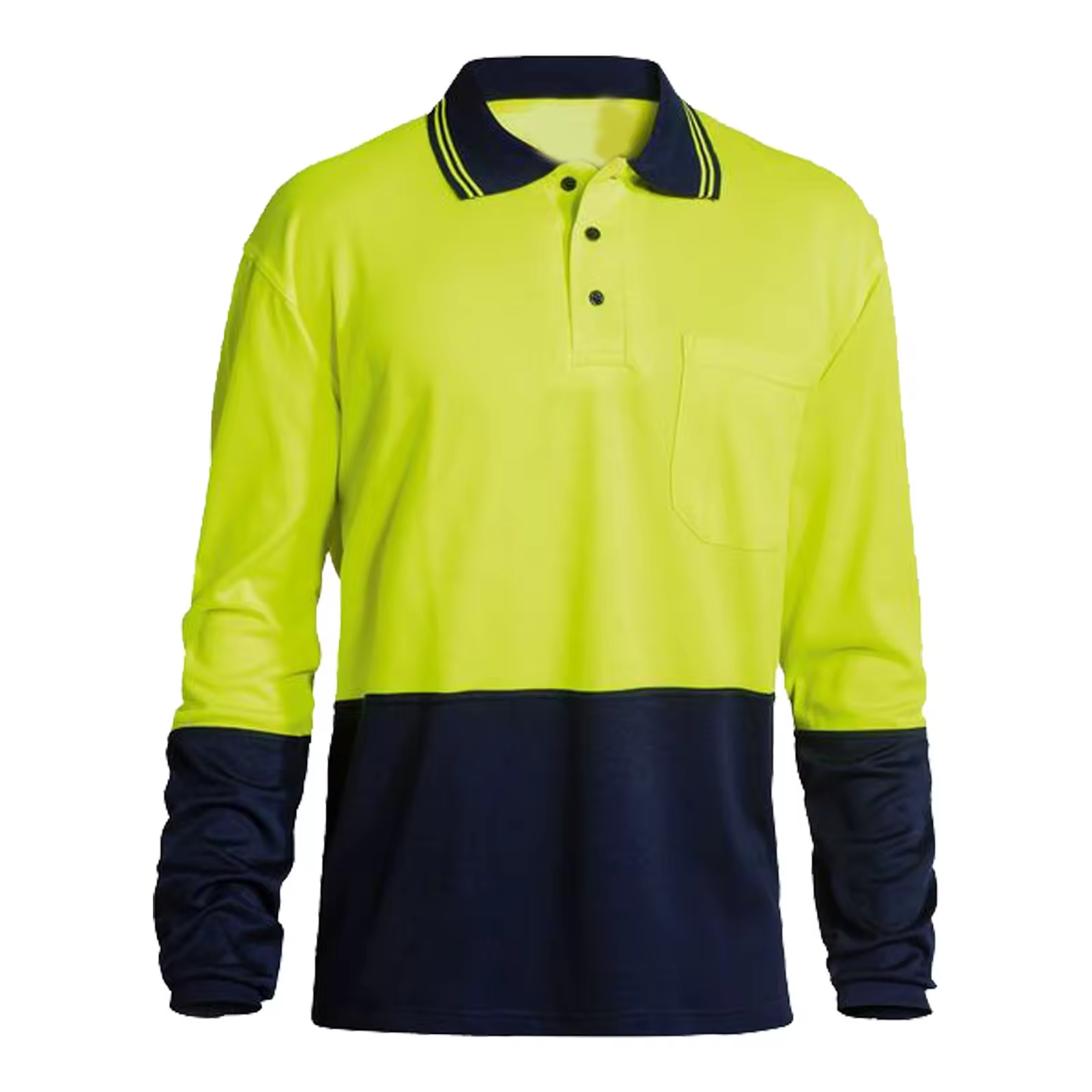 Hi vis reflective polyester mesh pullover safety long sleeve for night safety protection WG24-6214