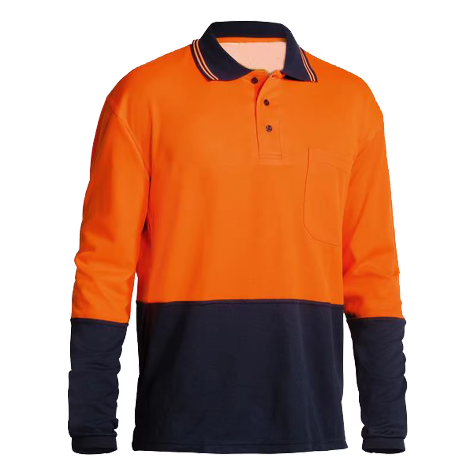 Hi vis reflective polyester mesh pullover safety long sleeve for night safety protection WG24-6214