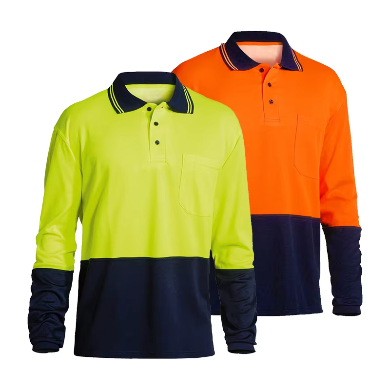 Hi vis reflective polyester mesh pullover safety long sleeve for night safety protection WG24-6214 Hi vis reflective polyester mesh pullover safety long sleeve for night safety protection WG24-6214