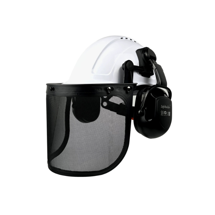 Noise Reduction Vented Forestry Helmet Belüfteter Schutzhelm Casco de seguridad Erdészeti maszk