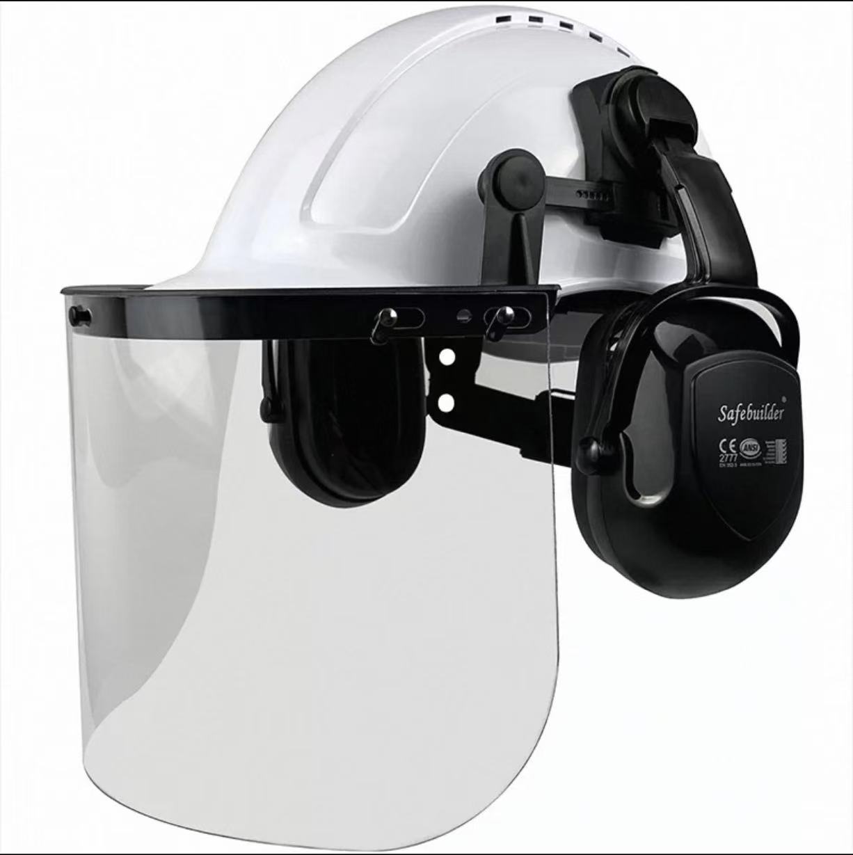 Noise Reduction Vented Forestry Helmet Belüfteter Schutzhelm Casco de seguridad Erdészeti maszk