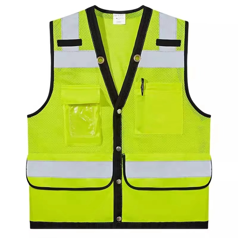 Industrial use Multi-Pocket Reflective Vest Gilet alta visibilità Kamizelka odblaskowa  