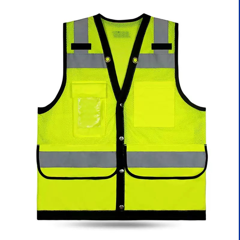 Industrial use Multi-Pocket Reflective Vest Gilet alta visibilità Kamizelka odblaskowa  