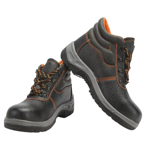  Industrial leather anti-puncture wear-resistant oil-resistant footwear with steel toe