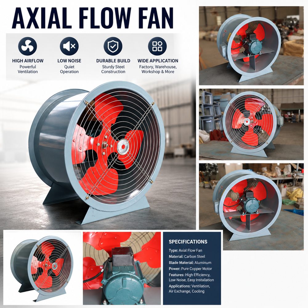 Industrial Axial Flow Fan Ventilation & Cooling Solutions